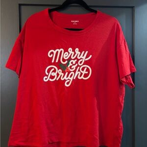 Old Navy Vibrant Red T-Shirt